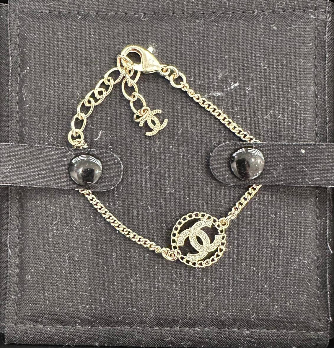 Chanel CC Diamente Gold Bracelet