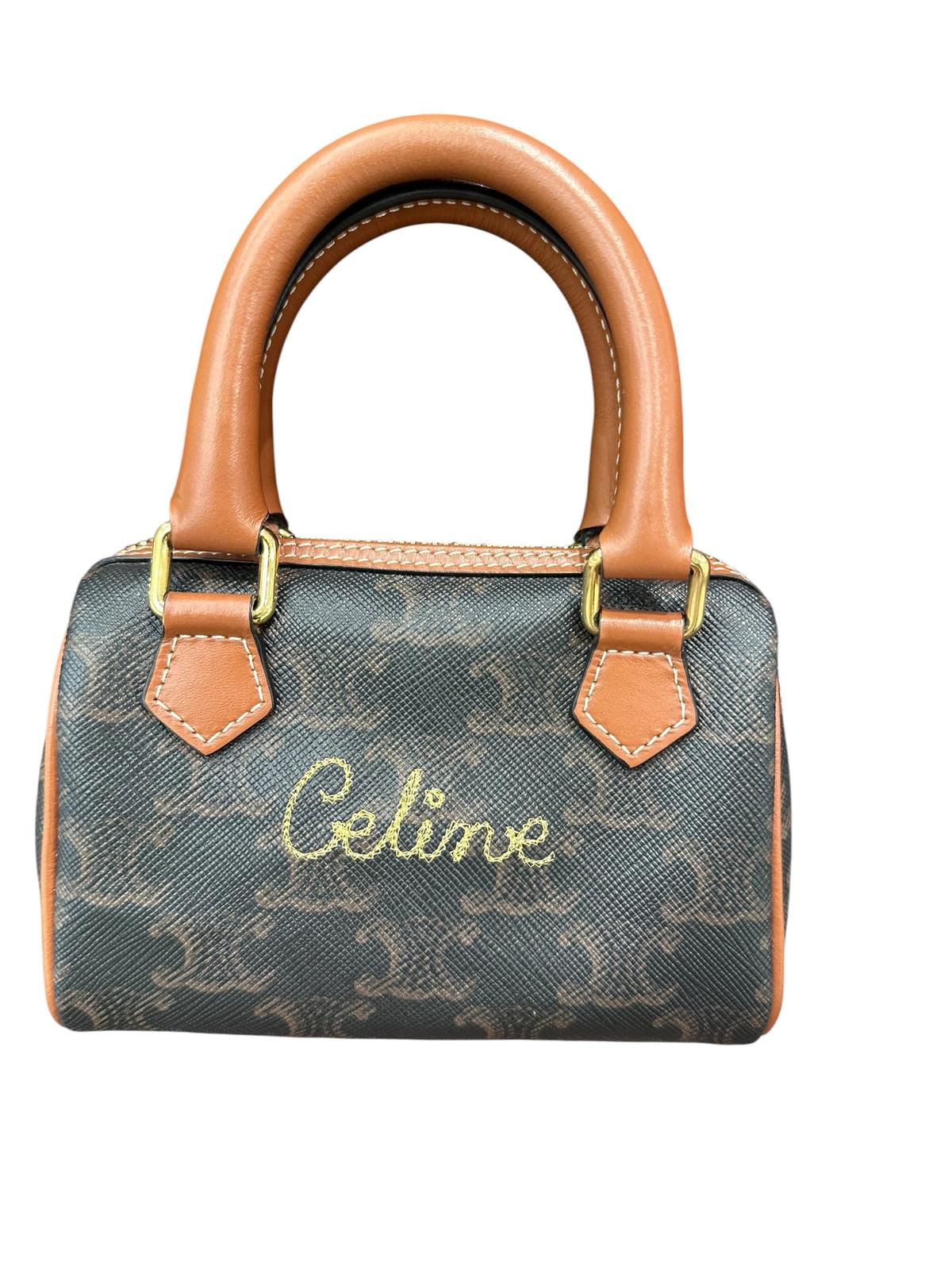 Celine Mini Bowling bag with Crossbody Strap