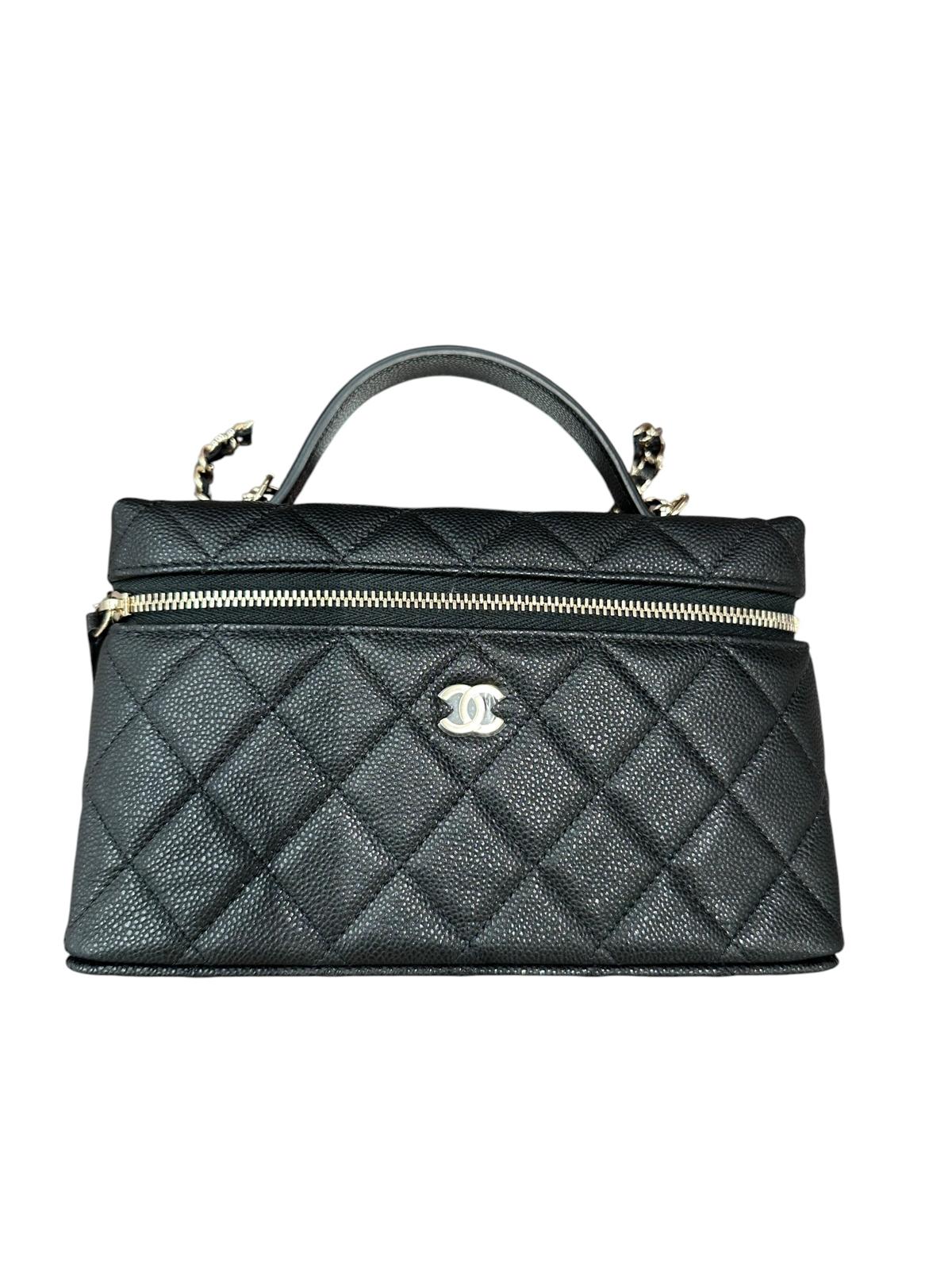 Chanel Caviar Flat Vanity with GHW