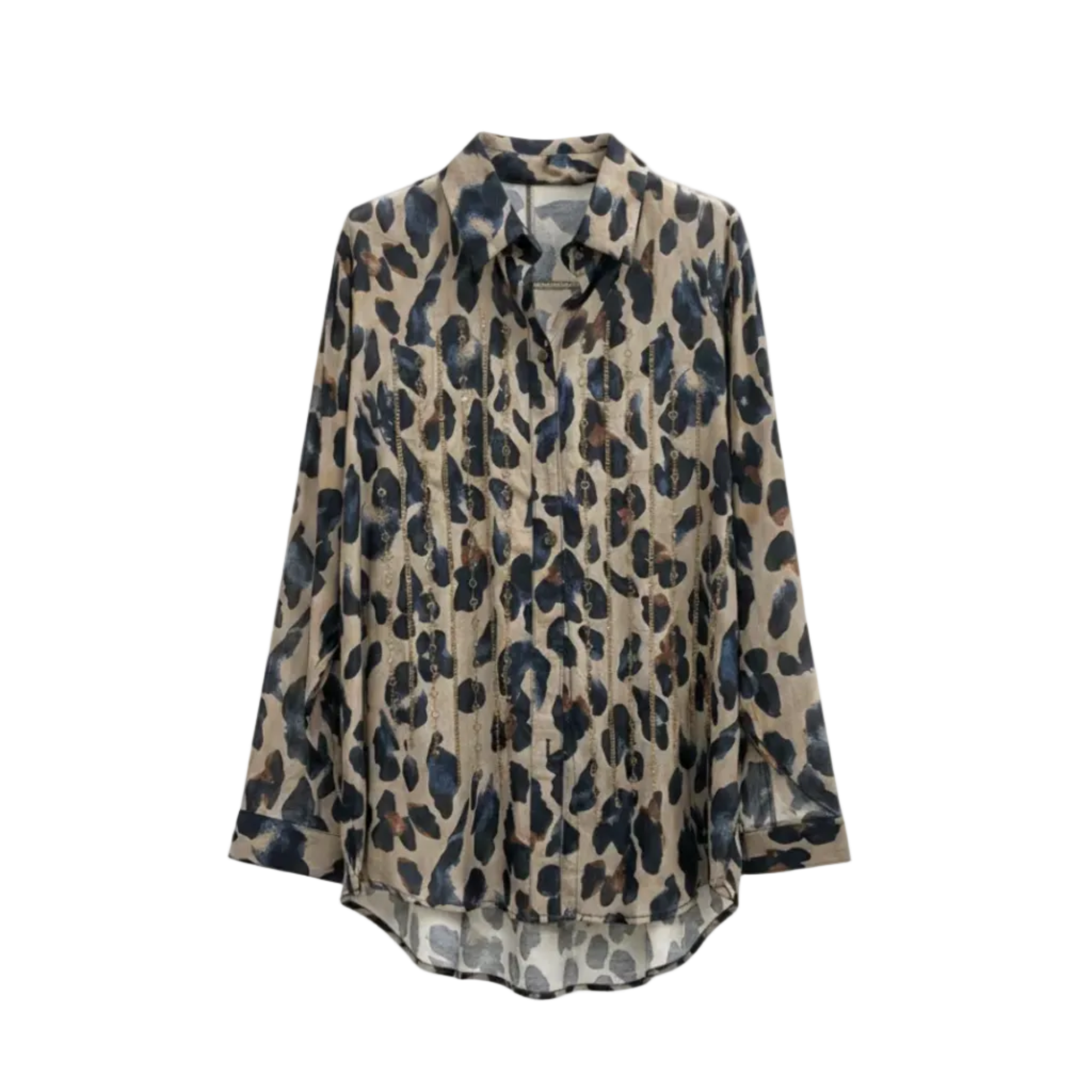 PRINTED LOOSE FIT EMBELLISHED BLOUSE (بلوزة)"MARGO"