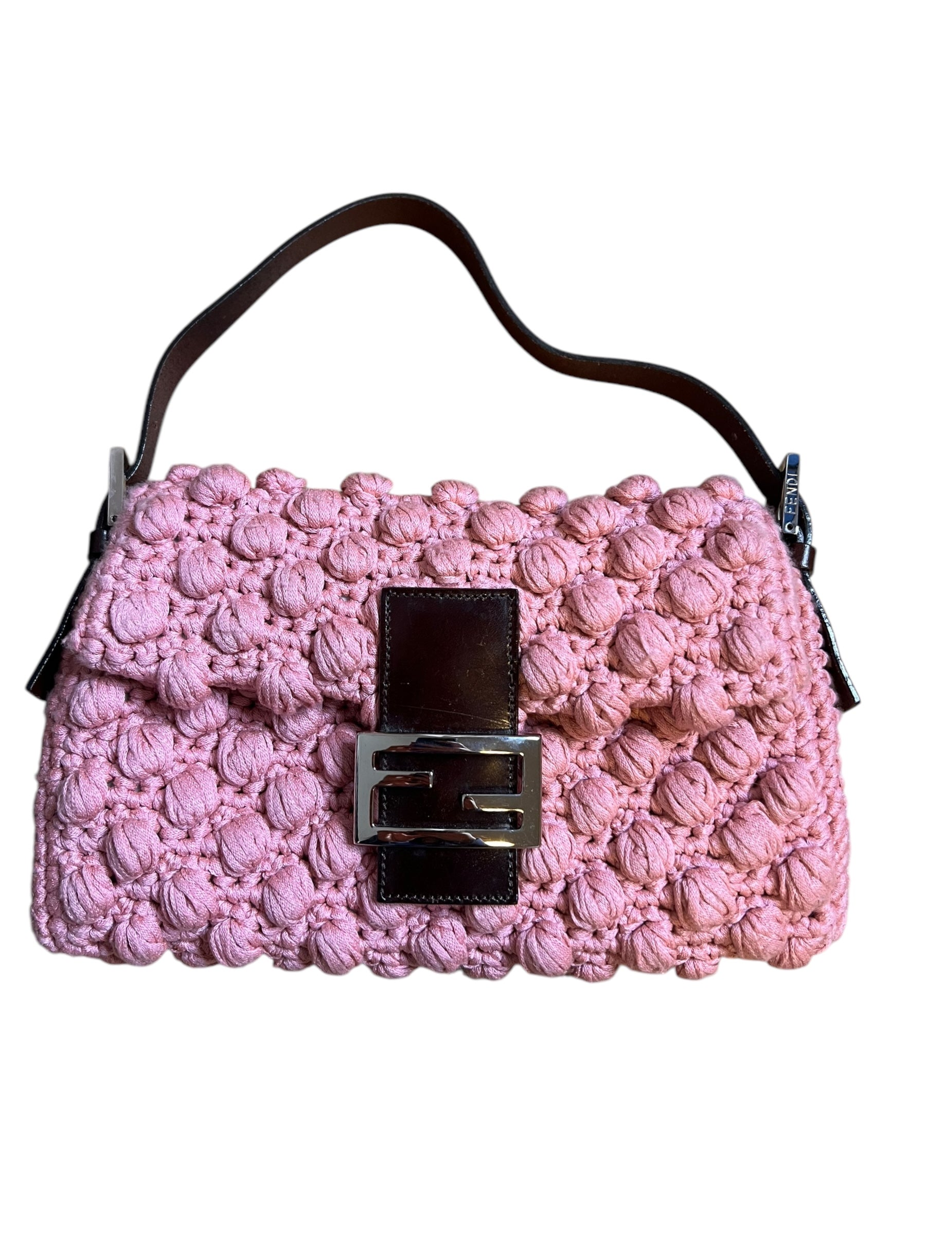 Fendi Knit Baguette Pink  DXBS0564