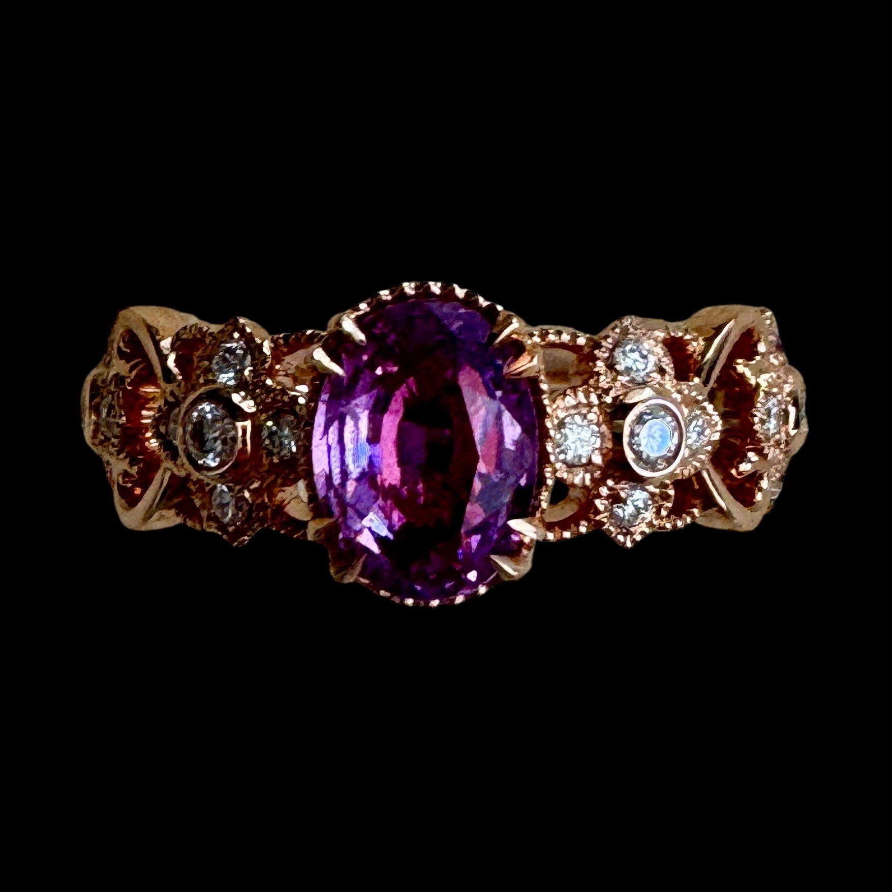 1.18ct "no Heat" Pink Sapphire Ring set in 18K Rose Gold