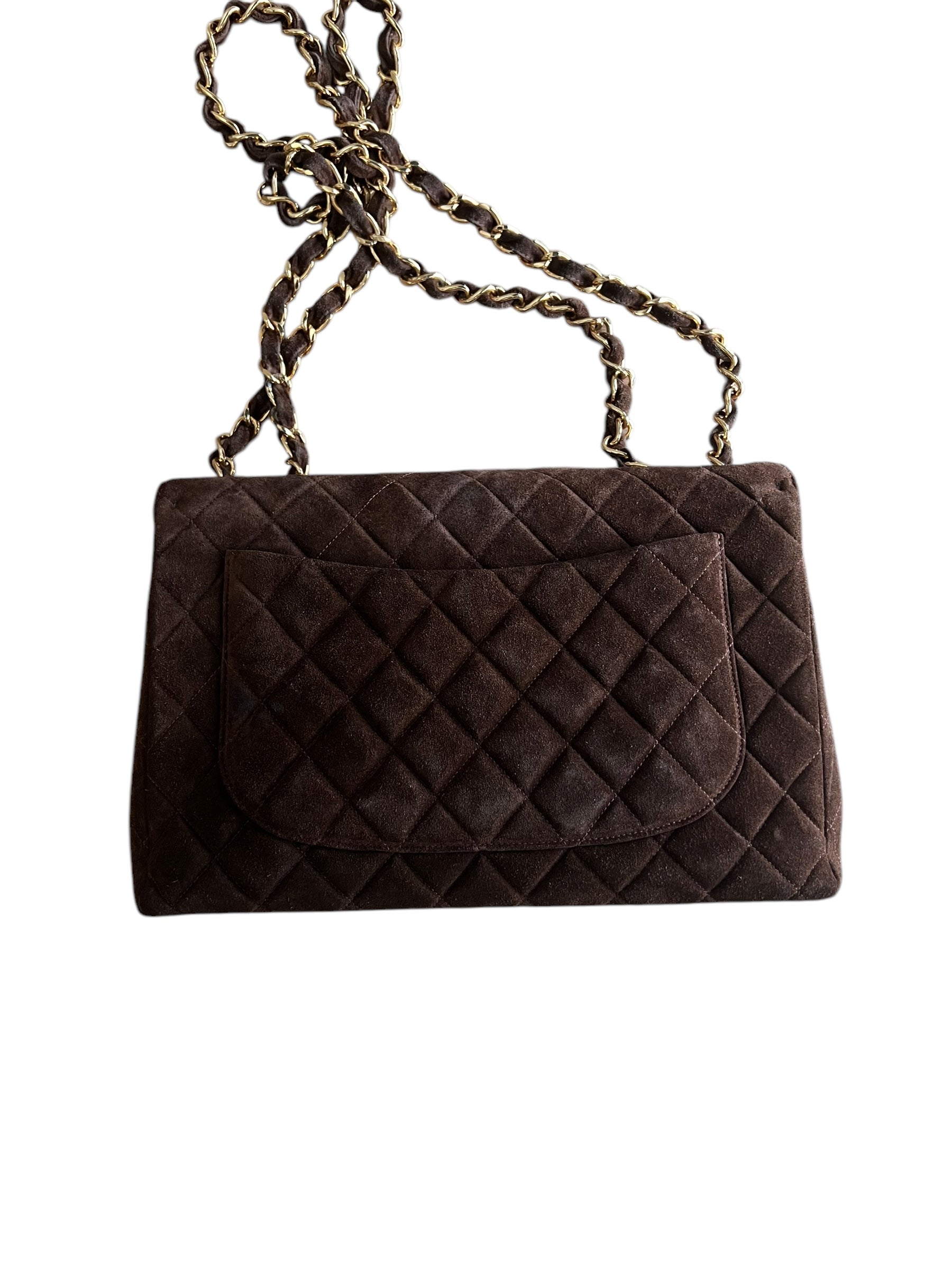 Chanel Brown Suede Jumbo DXBK0132