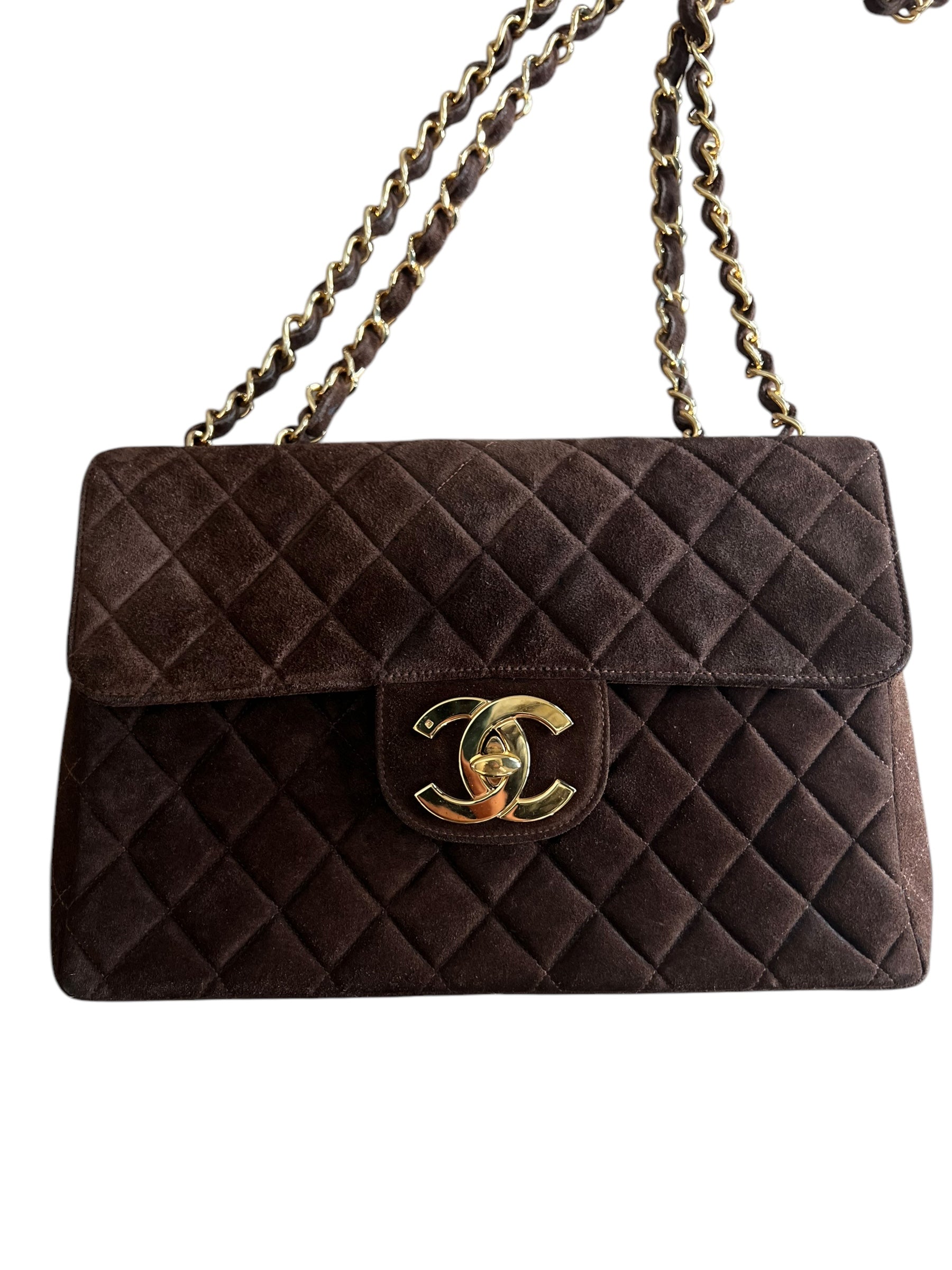 Chanel Brown Suede Jumbo DXBK0132