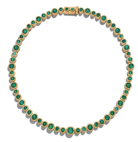 18K Bubble Tennis Necklace SETTING ONLY SABSET078