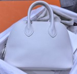 Hermes Mini Bolide Evercolor Verso 01 White Mix Lime Color Stamp U Phw