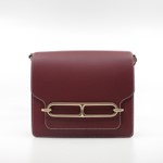 Hermes Roulis 23cm 57 Burgundy Ghw P Stamp