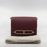 Hermes Roulis 23cm 57 Burgundy Ghw P Stamp