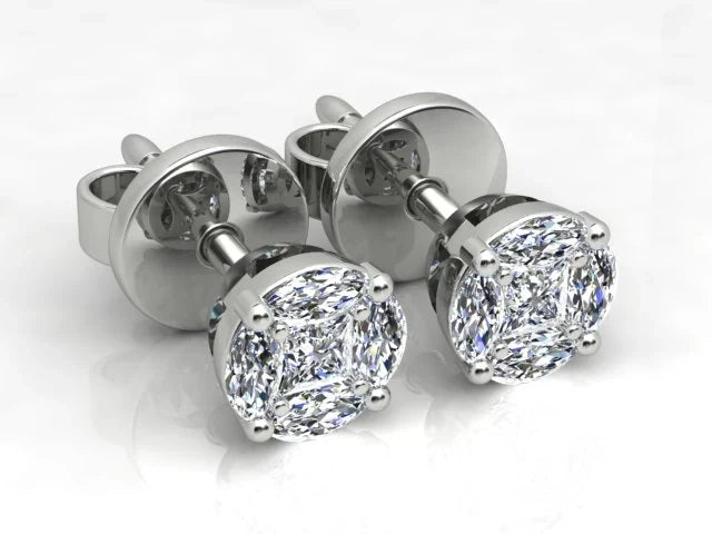 0.37ct Diamond Studs set in 18K White Gold