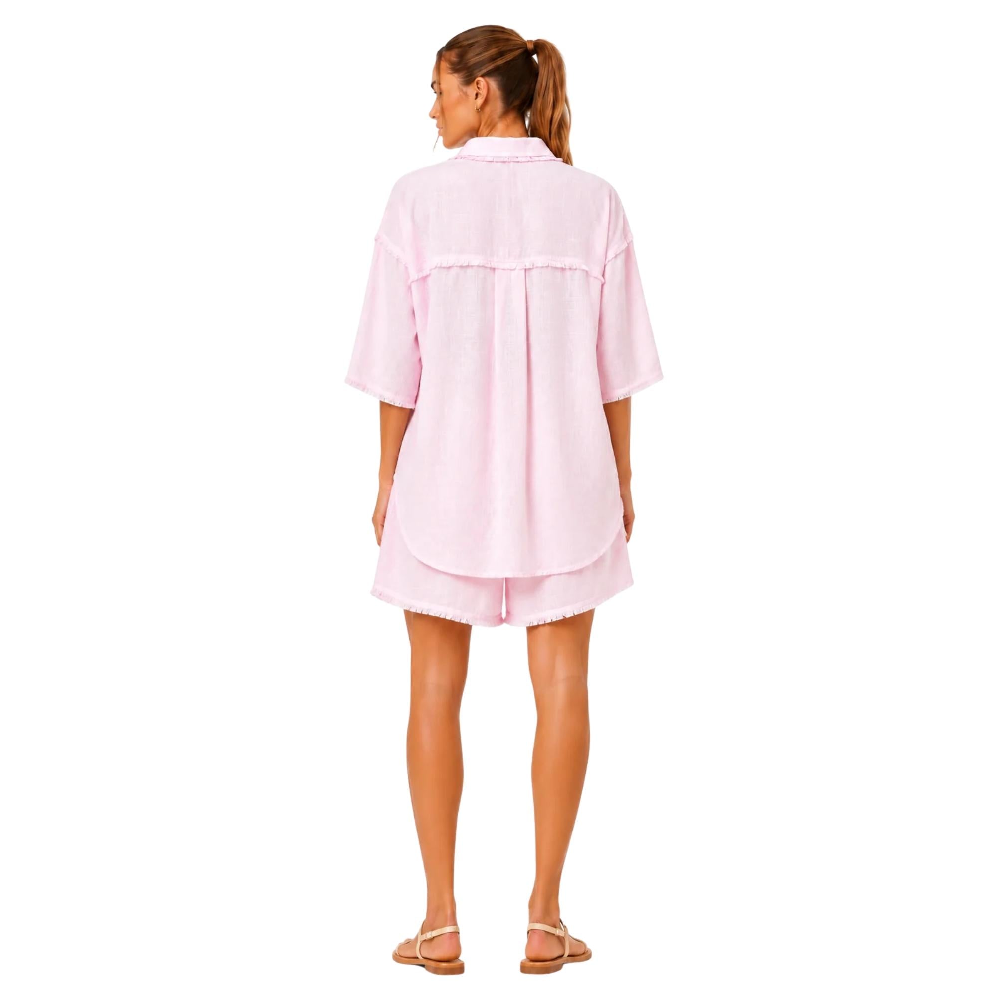 RAW EDGE LOOSE FIT SHIRTقميص “JADE"