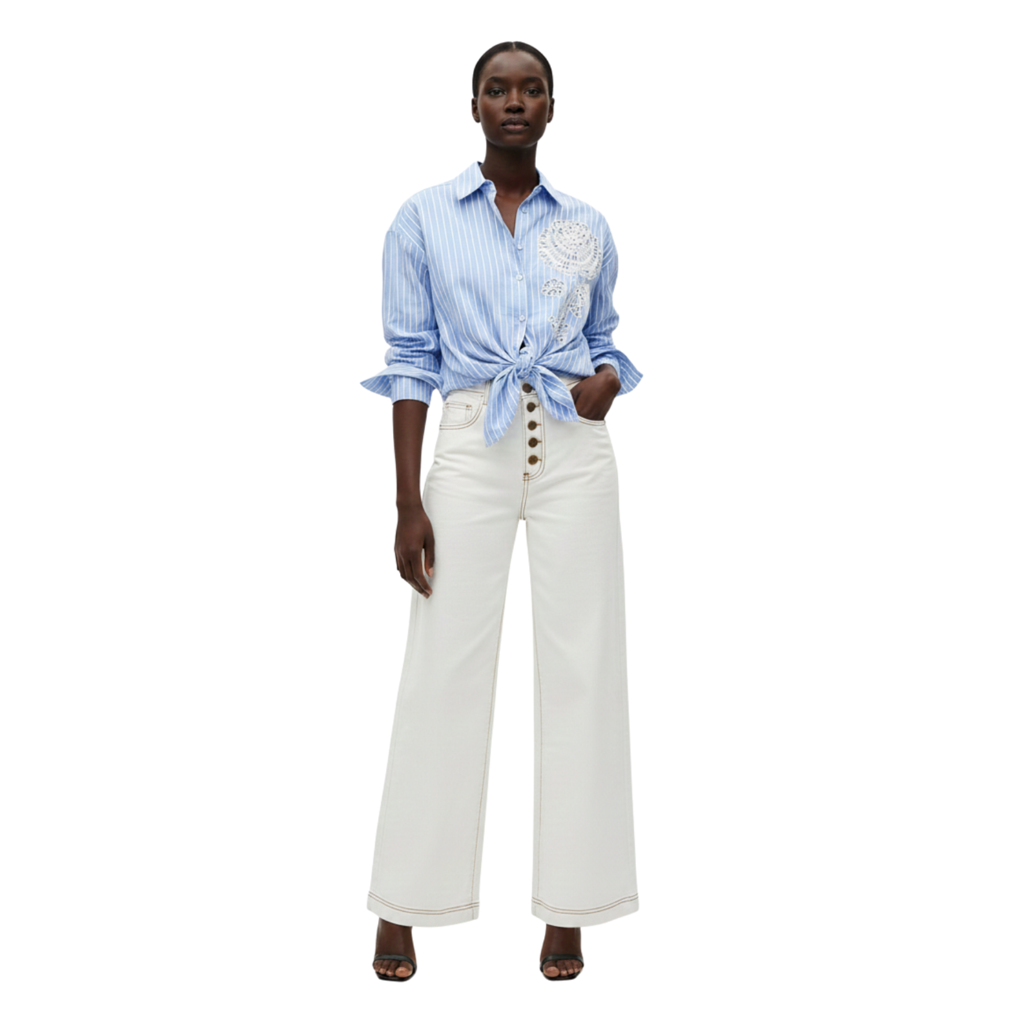 WHITE DENIM TROUSERS (بنطلون) "ANDY"
