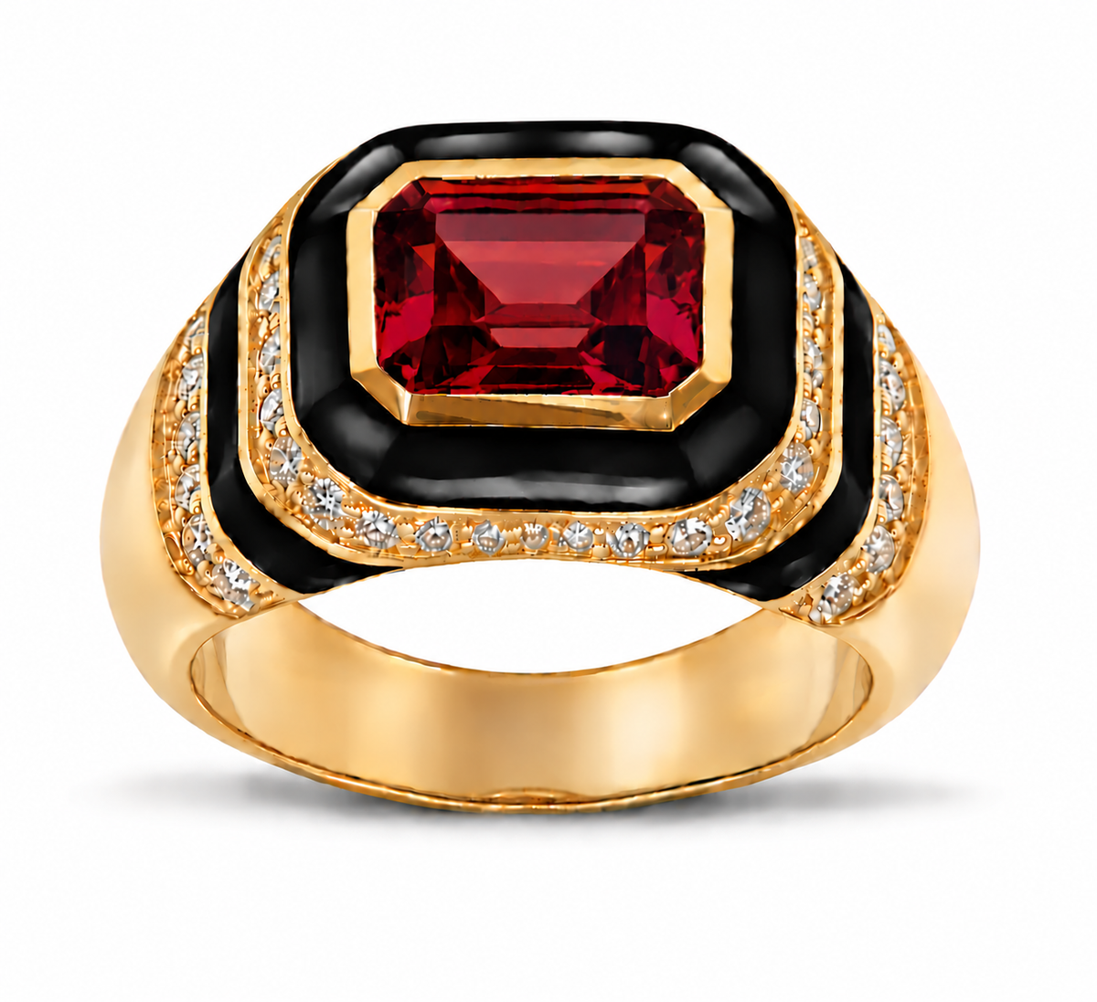 Kyma Dome Ring 18K Yellow Gold THOA001