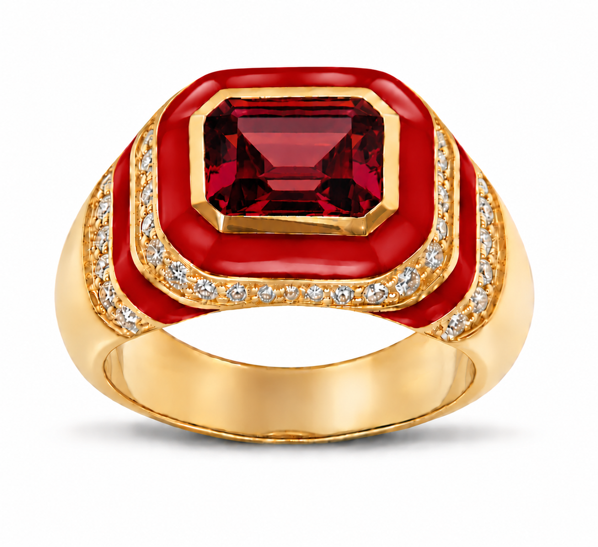 Kyma Dome Ring 18K Yellow Gold THOA001