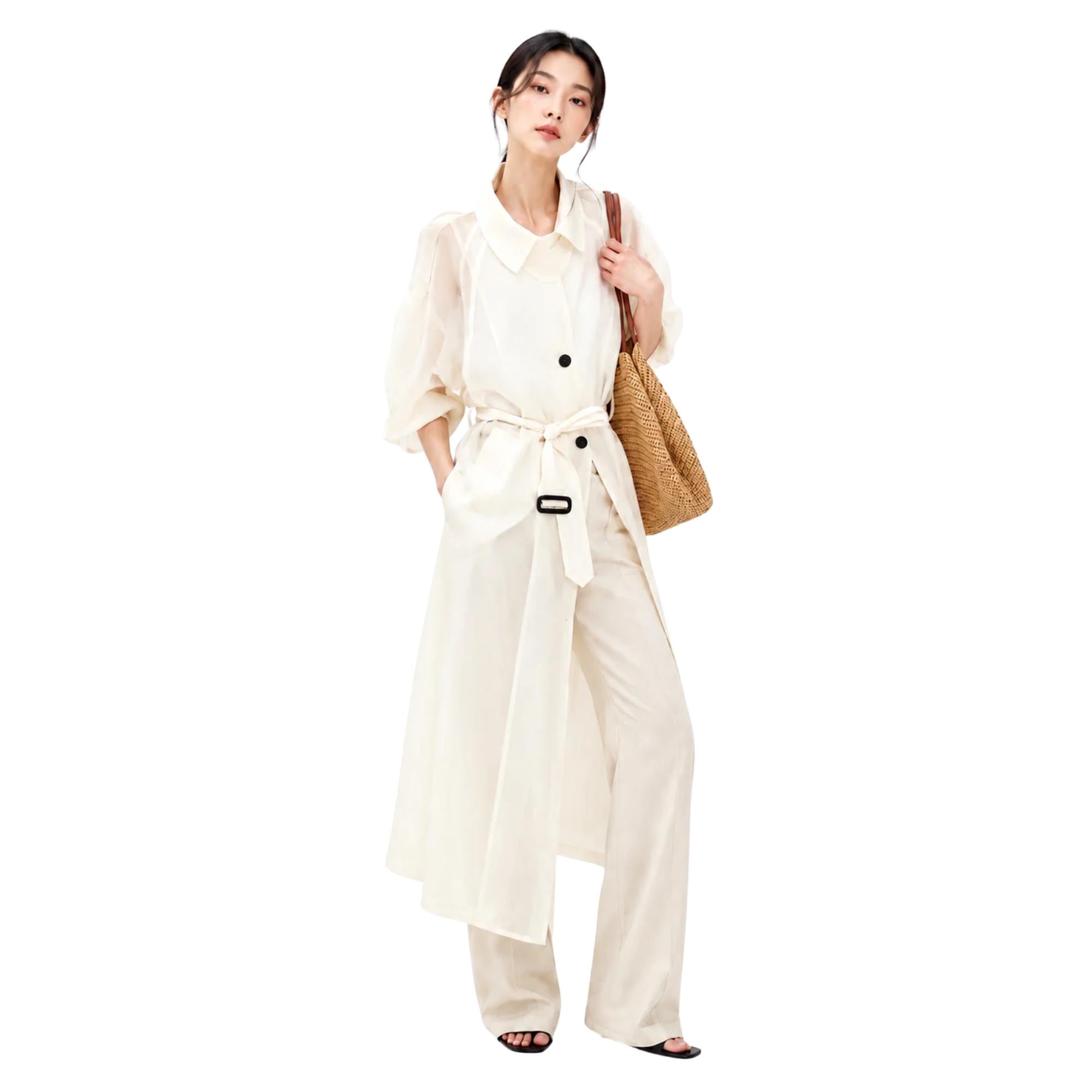 SHEER TRENCH COAT (معطف)”N SEOUL"