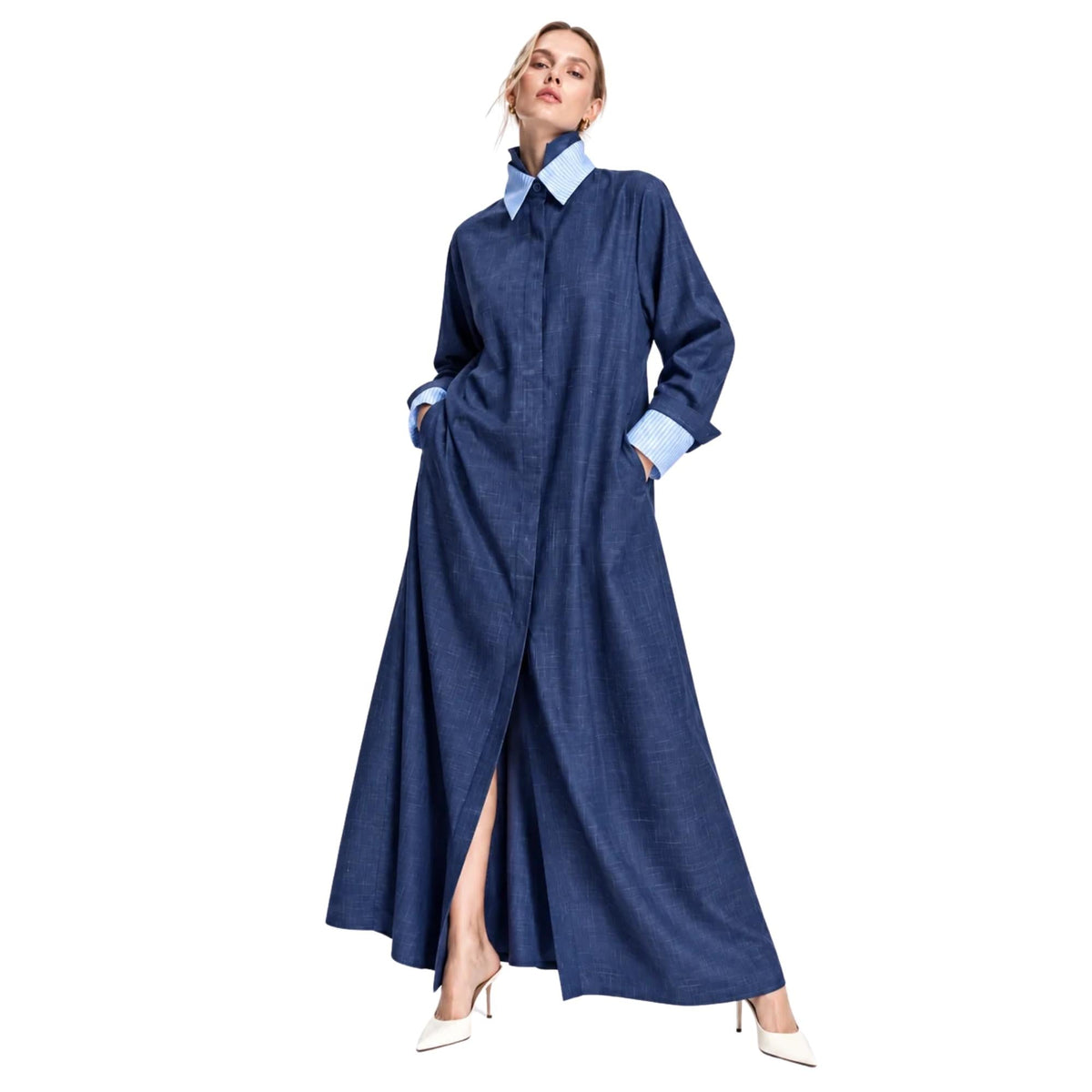 STATEMENT A-LINE SHIRT DRESS فستان “MASHA”