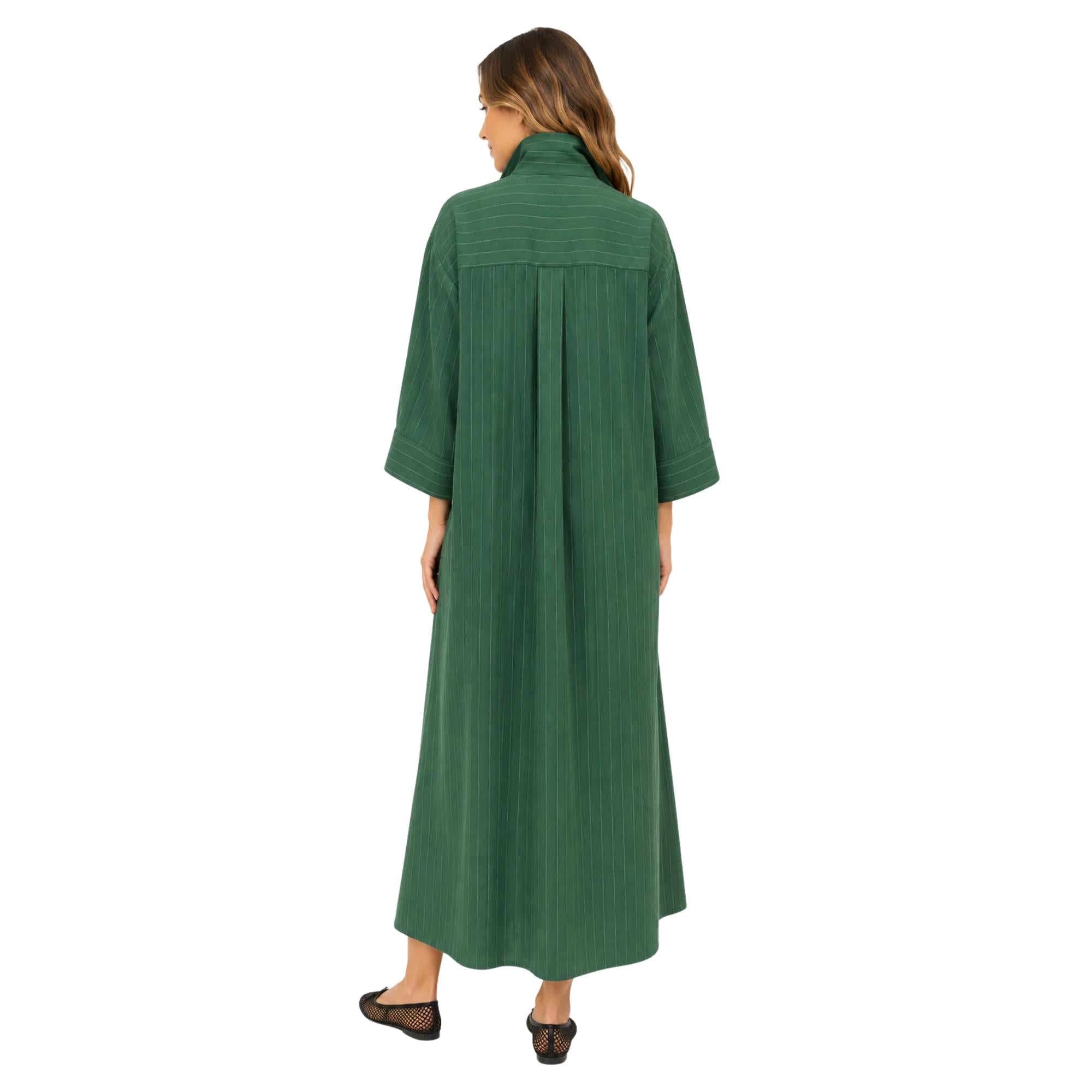 STRIPED CLASSIC SHIRT DRESS (فستان) “SELENE”