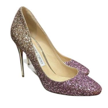 10. Jimmy Choo Esme Pink/Glitter Heels - 39