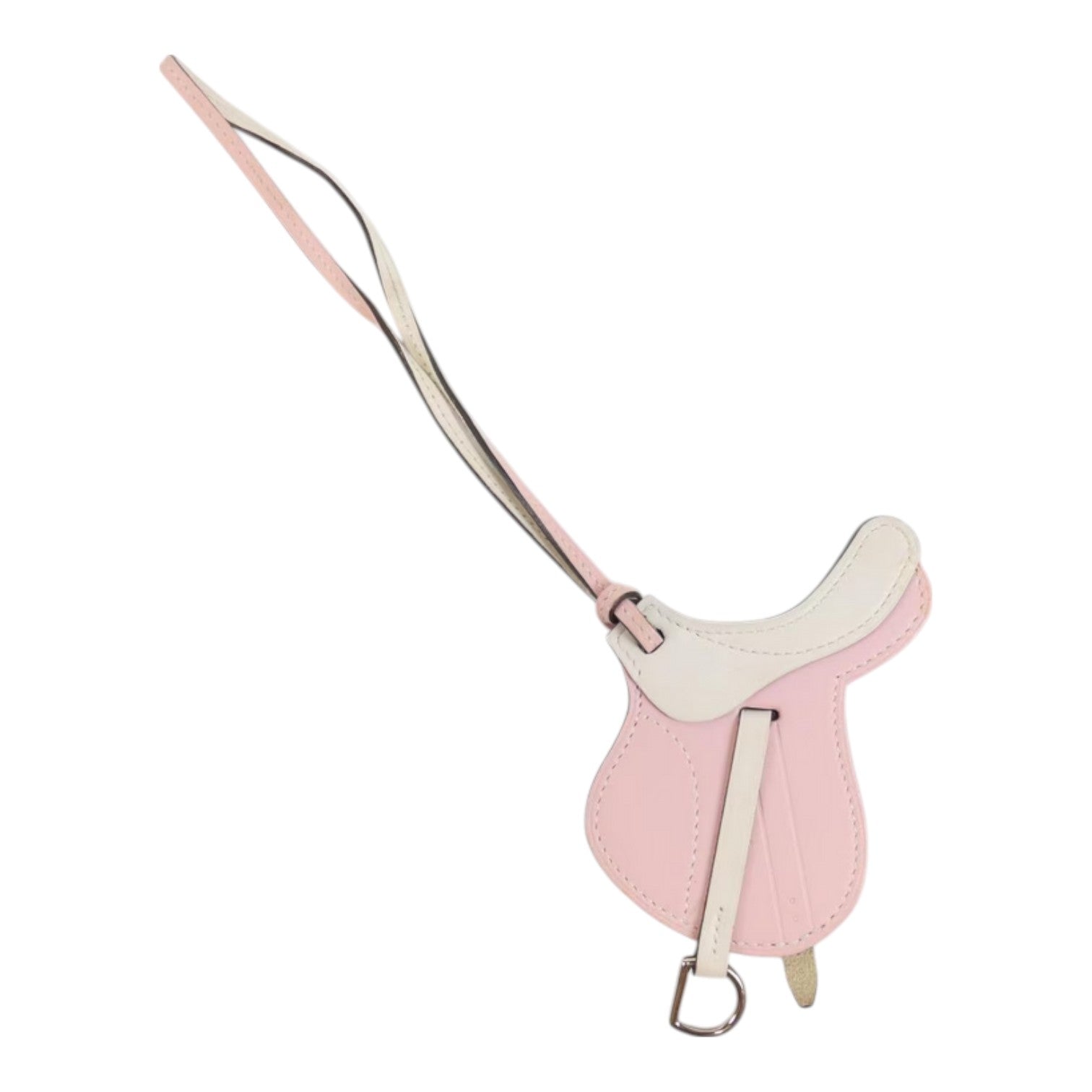 Hermes Saddle Pink Bag Charm