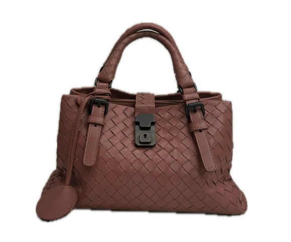 Bottega Veneta Mini Roma Calfskin Dark Pink Bag
