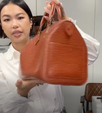 LOUIS VUITTON M43013 Epi Speedy 25 Brown B1111F9KSA