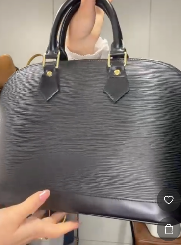 LOUIS VUITTON M52142 Epi Alma PM Black B1026YMSU9