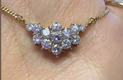 K18 Diamond Necklace 1 4.8g J11125FCFA