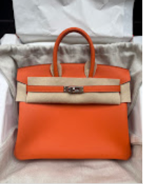 Hermes Birkin 25 Orange PHW K Swift  ALTC0481