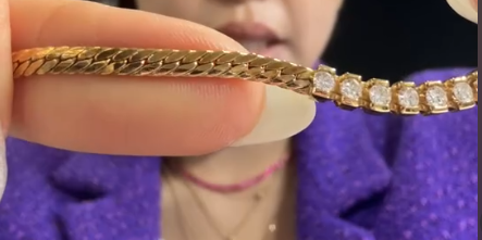 K18 diamond necklace J0205ZFW9M