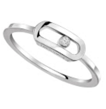 Messika Move ring 55 18K White gold + Diamond 55 ALTC0715