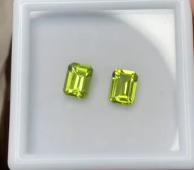 3.12ct Peridot Emerald pair DXBCS2285