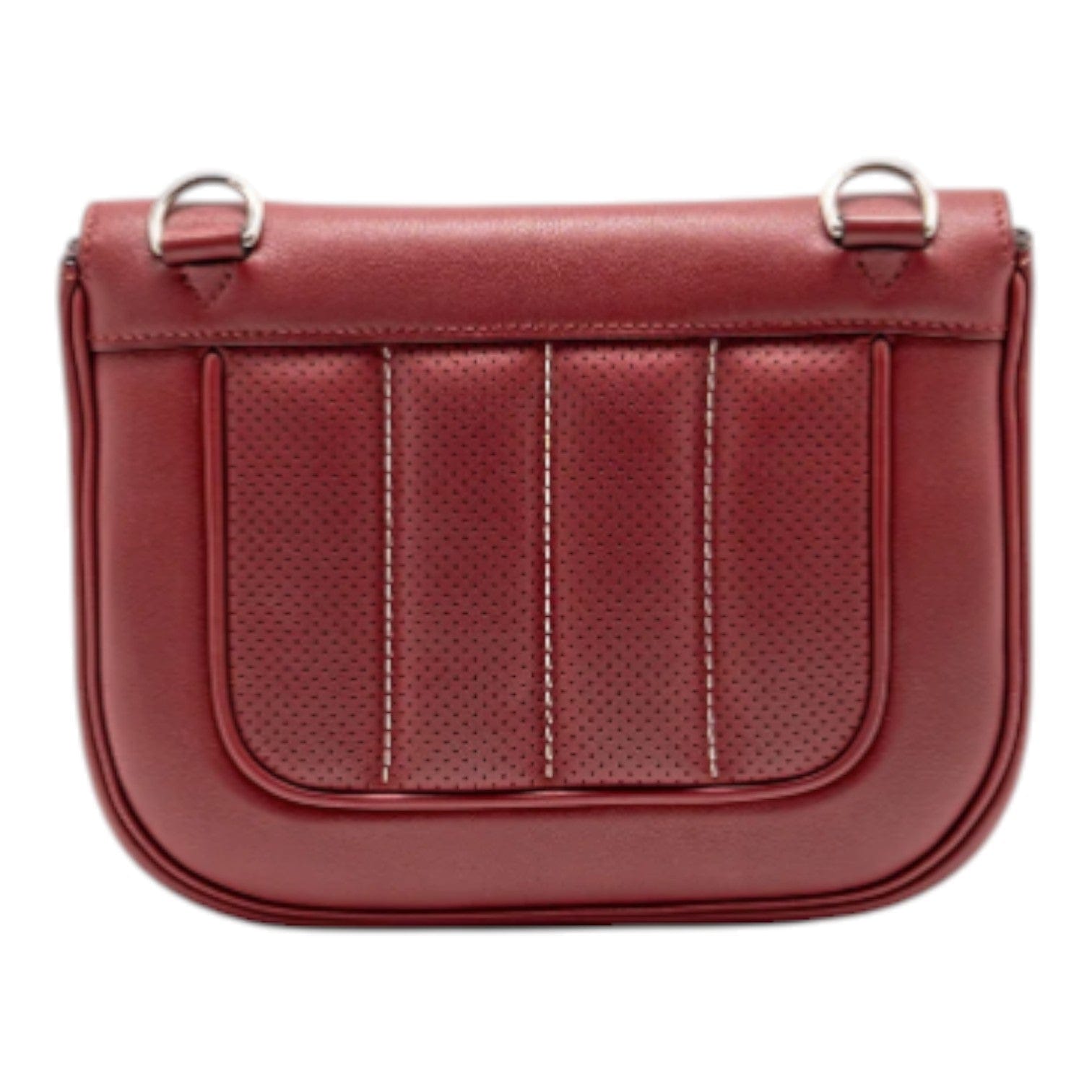 Hermes Berline Mini Swift K1 Rouge Grenat SHW Bag