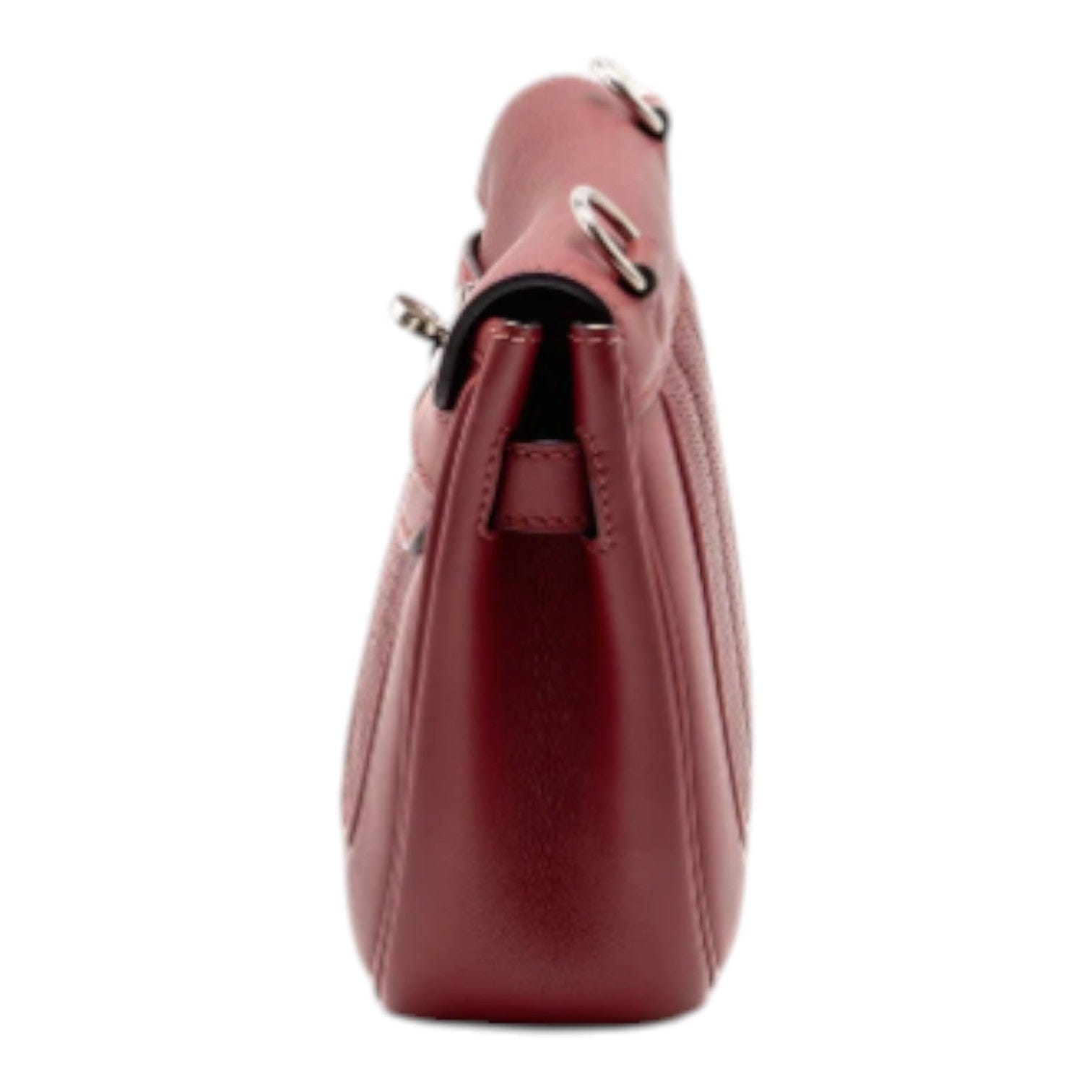 Hermes Berline Mini Swift K1 Rouge Grenat SHW Bag