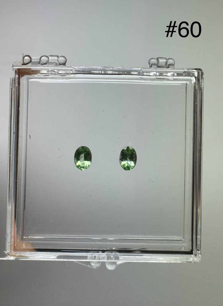 1.44ct NIGERIAN PARAIBA OVAL PAIR DXBCS3814