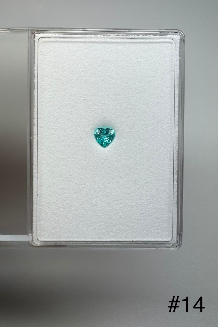 1.76ct MOZAMBIQUE PARAIBA HEART DXBCS3768