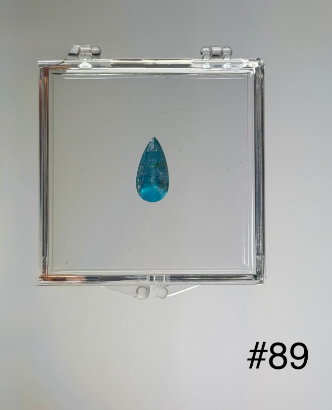 4.14ct BRAZIL PARAIBA PEAR DXBCS3843