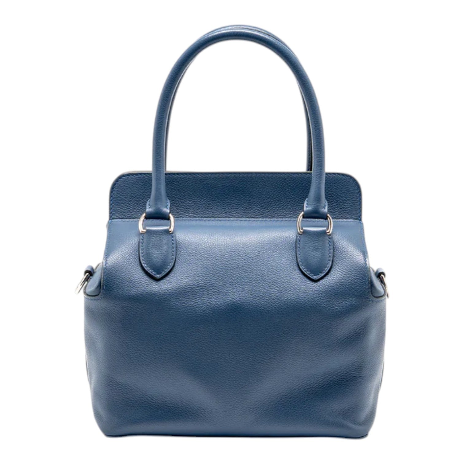 Hermes Toolbox 20 Evercolor Blue / Light Grey SHW