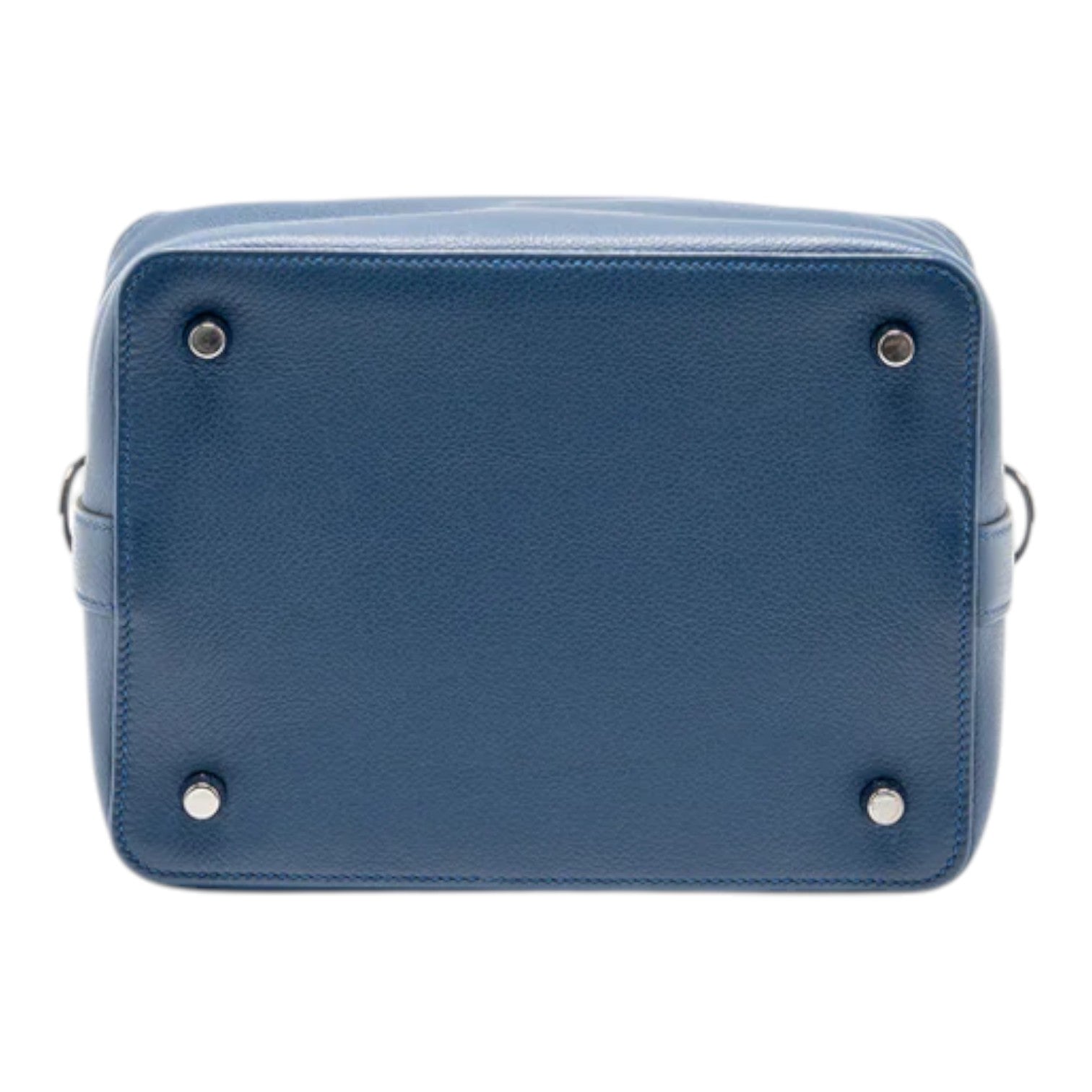 Hermes Toolbox 20 Evercolor Blue / Light Grey SHW