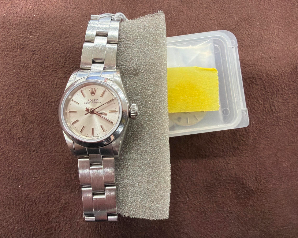 ROLEX White Face 67180 Stainless Steel Watch  2700043018489