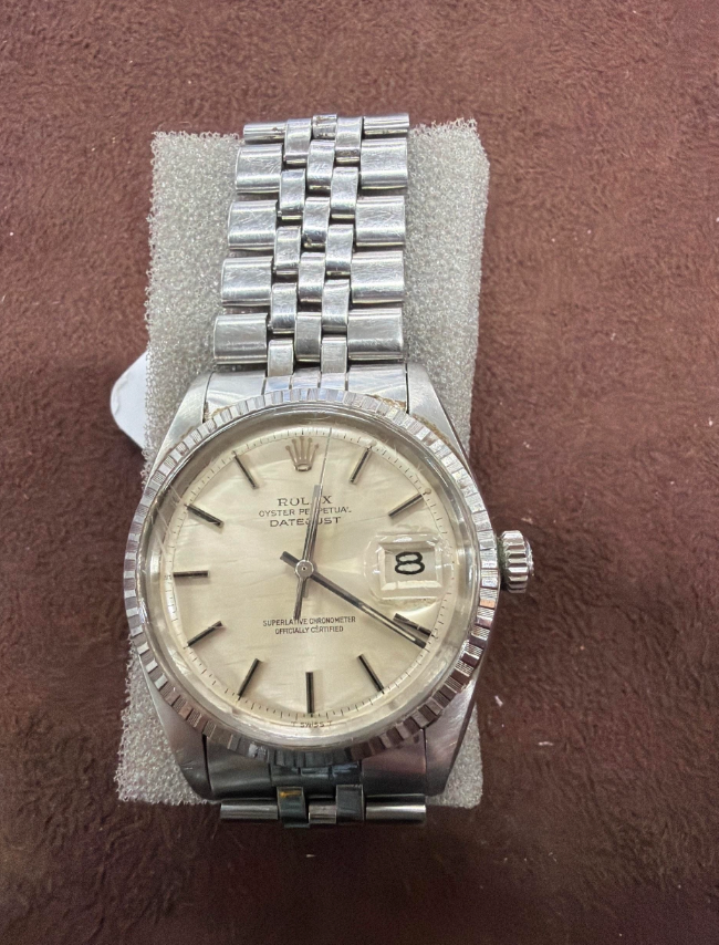 ROLEX White Face 1603 Stainless Steel Watch  2700043018588