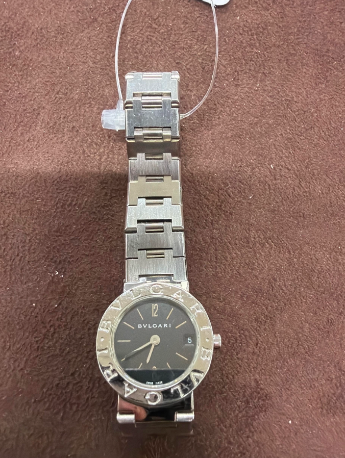 BVLGARI Black Face BB23SS/BB23S SD Stainless Steel Watch  2700040715145