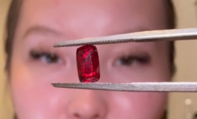 1.70ct Vivid Red Spinel Burma with certificate DXBCS2535