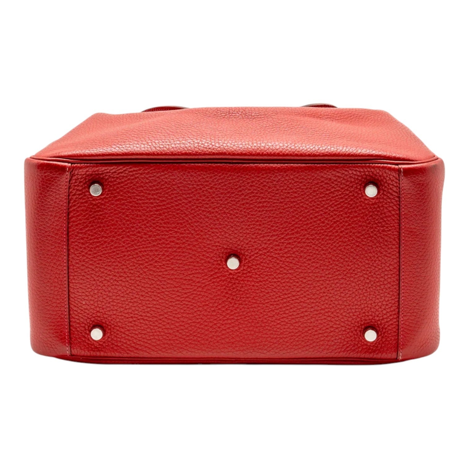 Hermes Lindy 34 Clemence Red SHW Stamp Q Square