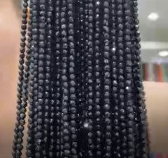Black spinel faceted   DXBCS0659