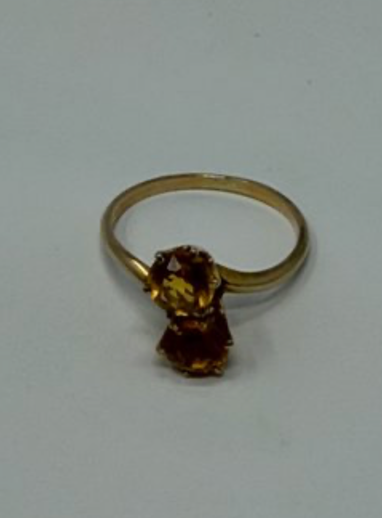 10ky sz 6 1.5ctw-citrine ring AFI061