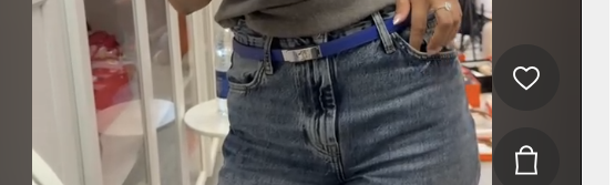 Hermes blue Kelly belt ALC4071