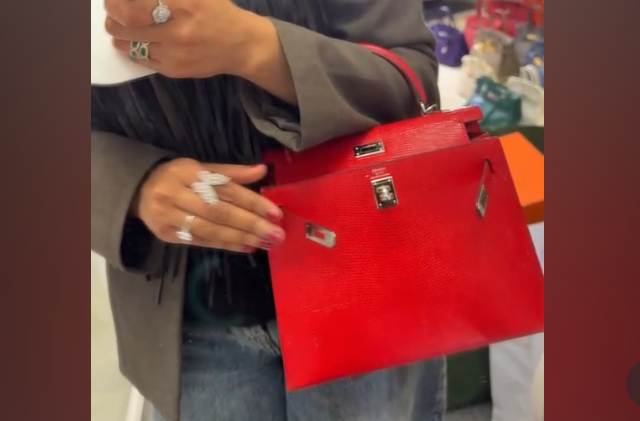 Hermes Kelly 25 Lizard Red ALC4063