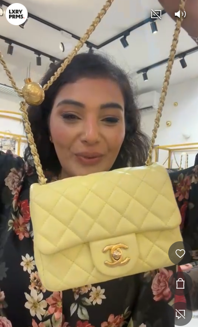 Chanel Mini Rectangle Light Yellow Lambskin SYC1684