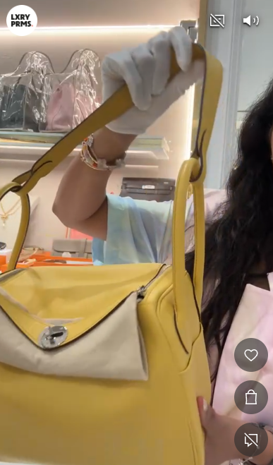 Hermes Jaune Amber Lindy 26 PHW SYC1698