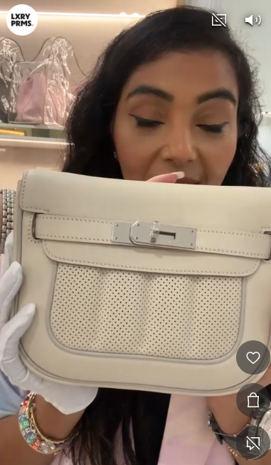 Hermes Berline Mini Craie PHW SYC1699