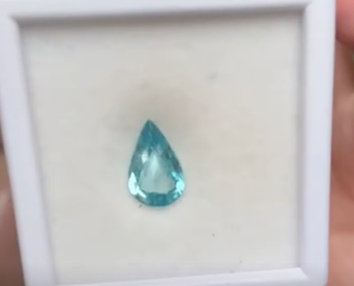 3.64ct Blue Zircon Pear DXBCD1804